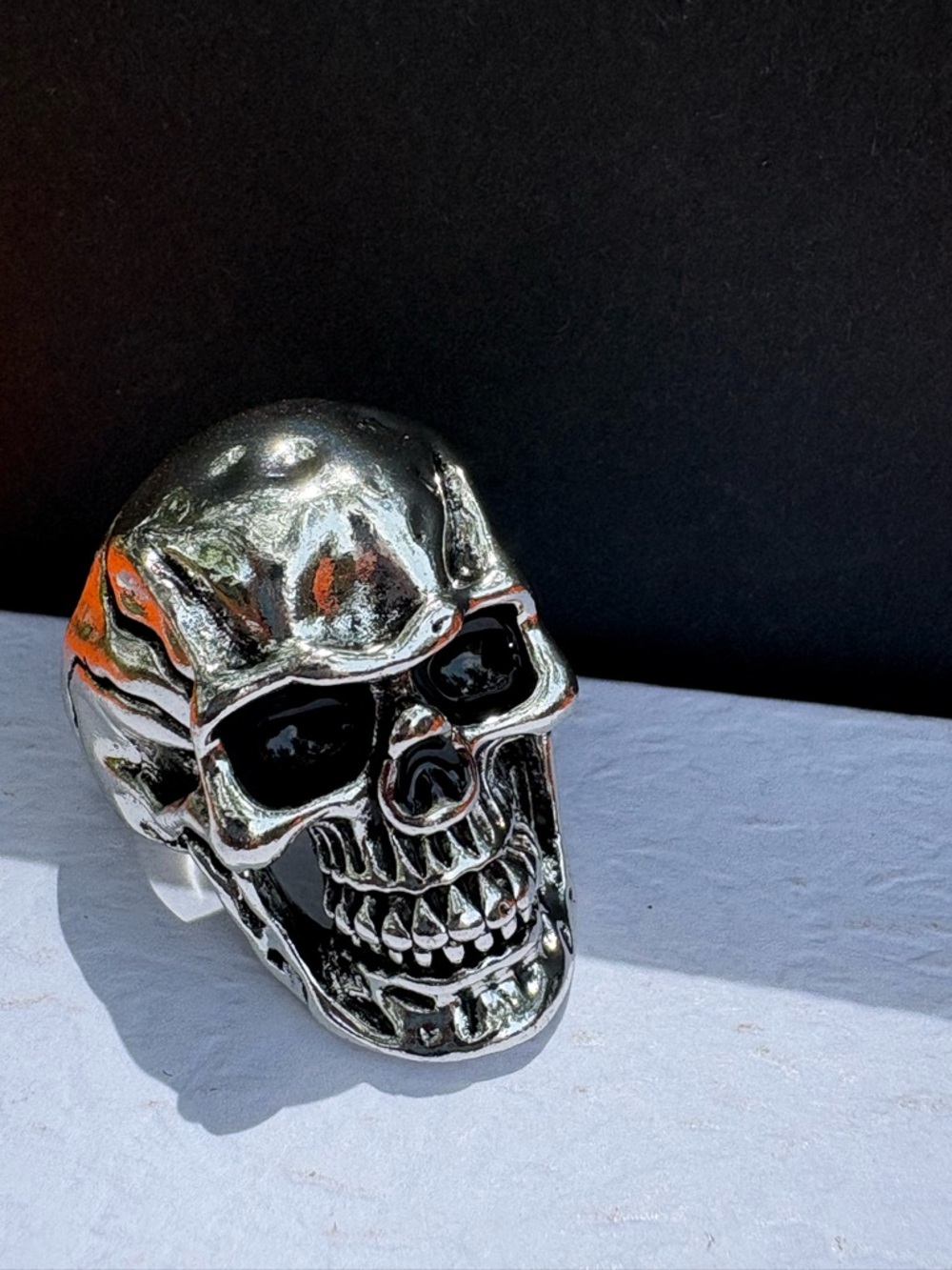 Silver Skull Ring - Bold Men's Statement Jewelry